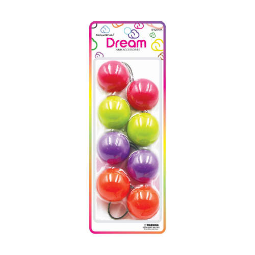 Dream Ponytail Holders 40MM 4 PC - Assorted - BR2640A