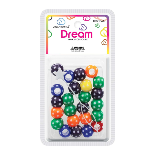 Dream Beads Dots 15MM 24 PC Assorted - BR2104A