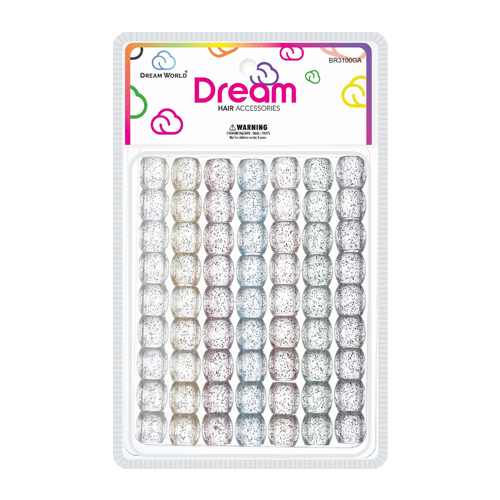 Dream Beads 16MM 62 PC Glitter Assorted - BR3100GA