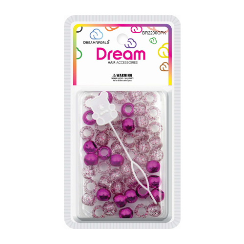 Dream Beads 12MM 60 PC G/Pink - BR2200GPK