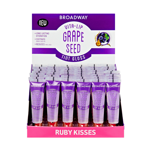 Ruby Kisses Vita Lip Gloss - 48 Piece Display