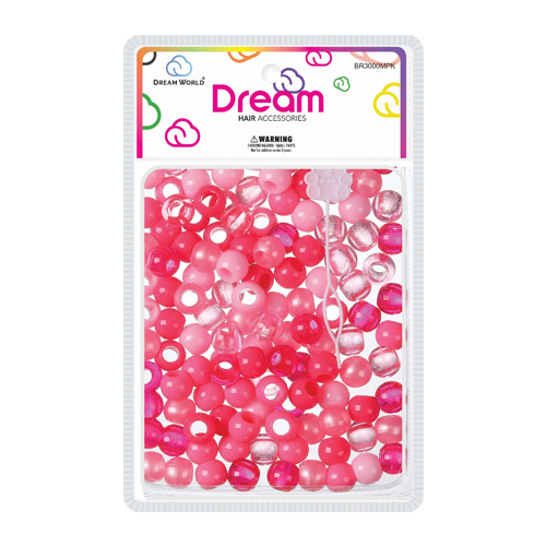 Dream Beads 14MM 120 PC Mixed Pink - BR3000MPK