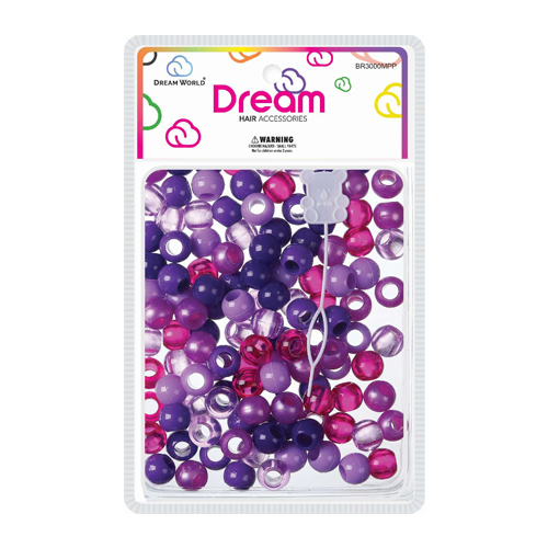 Dream Beads 14MM 120 PC Mixed Purple - BR3000MPP