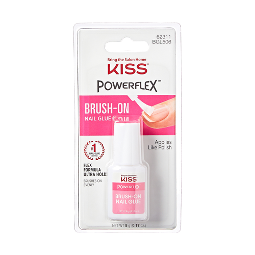 Kiss Power Glue Brush On Nail Glue 0.17 oz.