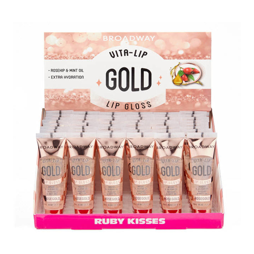 Ruby Kisses Vita Lip Gloss - 48 Piece Display