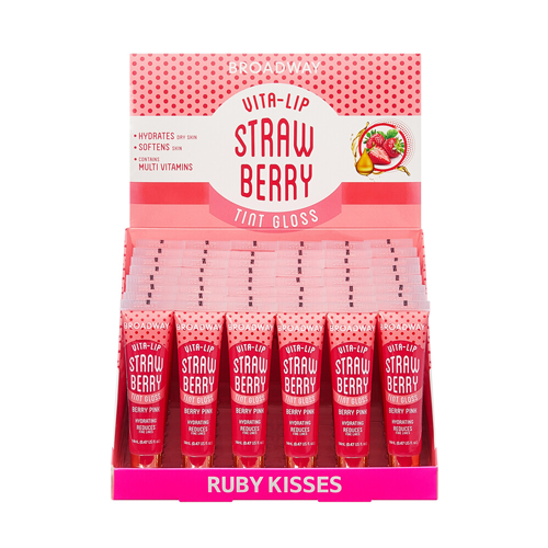 Ruby Kisses Vita Lip Gloss - 48 Piece Display