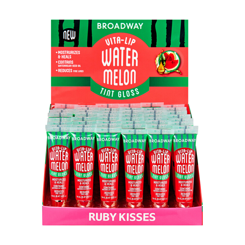 Ruby Kisses Vita Lip Gloss - 48 Piece Display