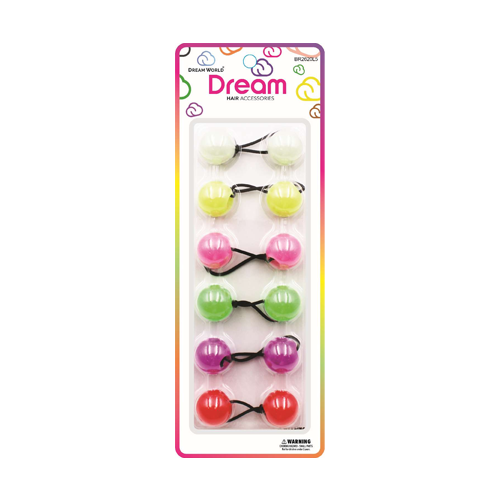 Dream Ponytail Holders 20MM 10 PC - Luminous Assorted - BR2620L5