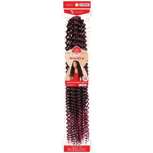 X-Pression Twisted Up Passion Butterfly Curl 20"
