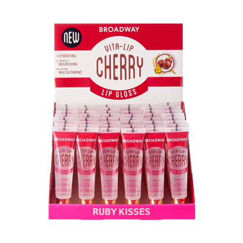 Ruby Kisses Vita Lip Gloss - 48 Piece Display
