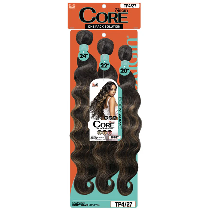 Bobbi Boss 3 PCS Core Body Wave Synthetic Weaving Hair 20/22/24