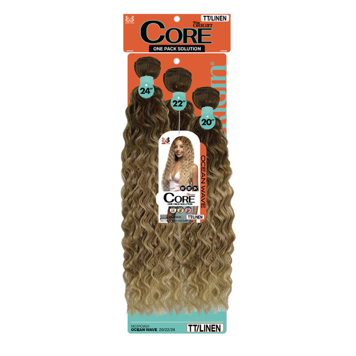 Bobbi Boss 3 PCS Core Ocean Wave Synthetic Weaving Hair 20/22/24