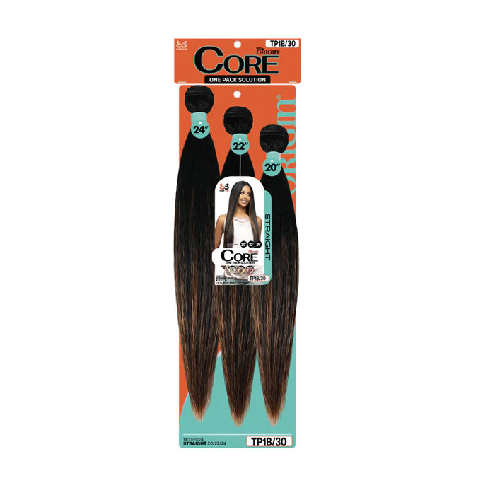 Bobbi Boss 3 PCS Core Straight Synthetic Weaving Hair 20/22/24