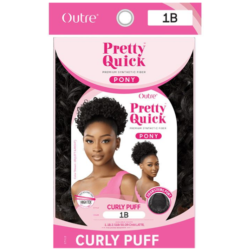 Outre Pretty Quick Drawstring Ponytail Curly Puff