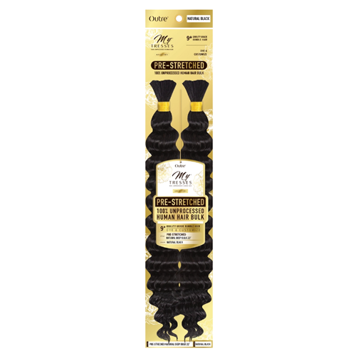 My Tresses Gold Label Natural Deep Bulk 100% Unprocessed Human Braiding Hair