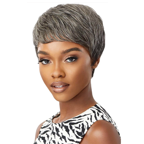 Outre - Human Hair - Fab & Fly Full Cap Wig - Gray Glamour - Eden