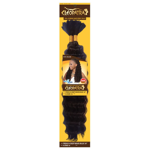 Eve Hair Cleopatra French Deep Wave 100% Human Braiding Hair Bulk 14