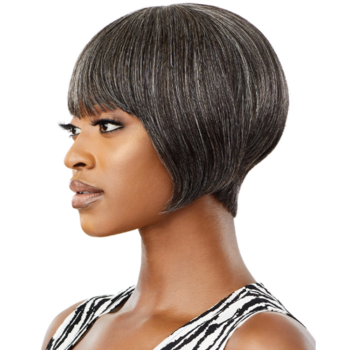 Outre - Human Hair - Fab & Fly Full Cap Wig - Gray Glamour - Harriet