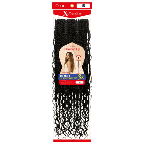 Twisted Up Boho Island Twists 22" 3X