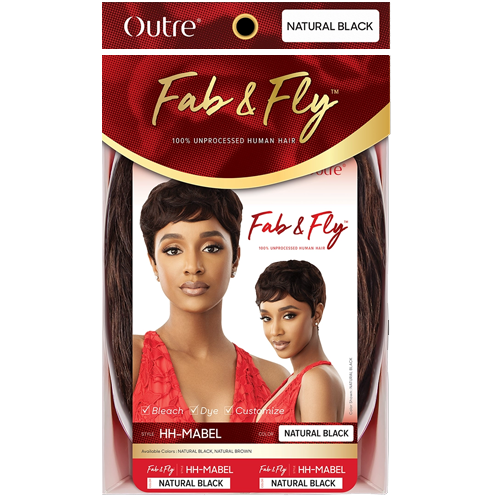 Outre - Human Hair - Fab & Fly Full Cap Wig - Mabel