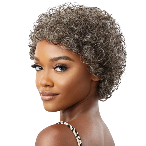 Outre - Human Hair - Fab & Fly Full Cap Wig - Gray Glamour - Veronica