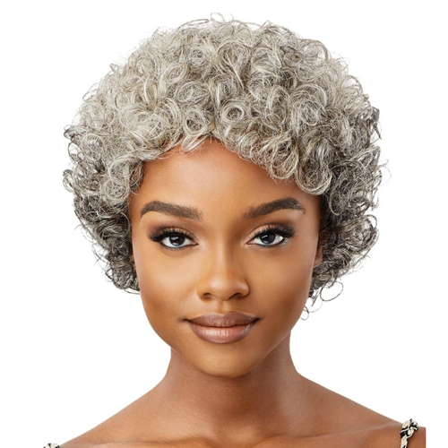 Outre - Human Hair - Fab & Fly Full Cap Wig - Gray Glamour - Veronica