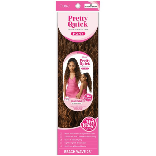 Outre Pretty Quick Wet & Wavy Ponytail Beach Wave 28"